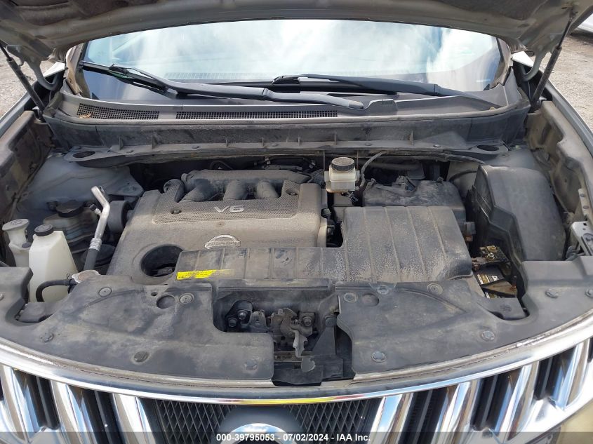 2009 Nissan Murano S VIN: JN8AZ18W19W145359 Lot: 39795053