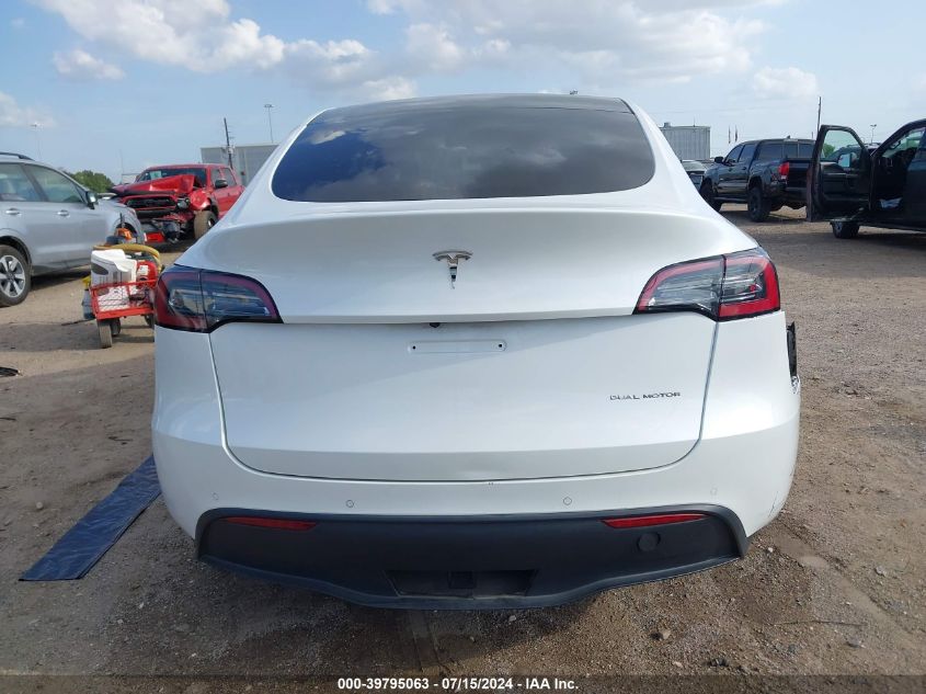 2022 TESLA MODEL Y LONG RANGE DUAL MOTOR ALL-WHEEL DRIVE - 7SAYGDEE5NF375324