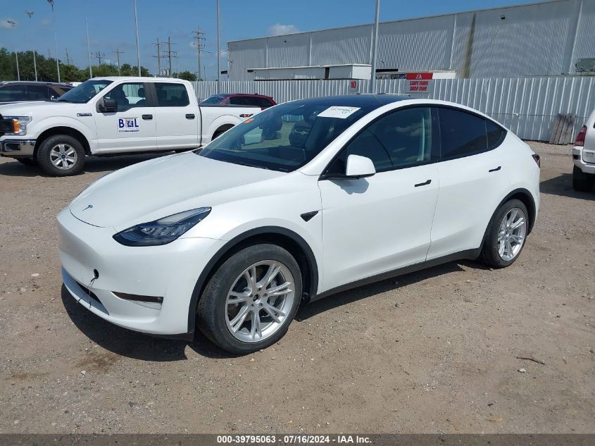 2022 TESLA MODEL Y LONG RANGE DUAL MOTOR ALL-WHEEL DRIVE - 7SAYGDEE5NF375324