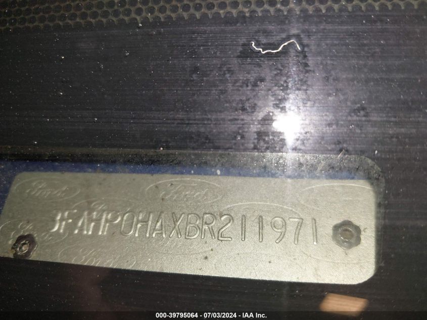 2011 Ford Fusion VIN: 3FAHP08AXBR211971 Lot: 39795064