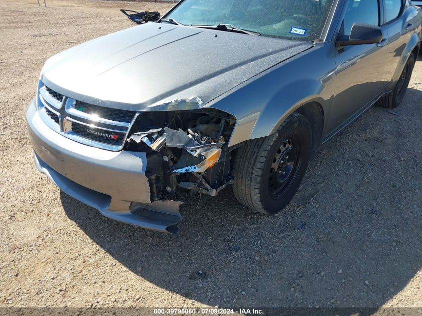 2012 Dodge Avenger Se VIN: 1C3CDZAB3CN237552 Lot: 39795080