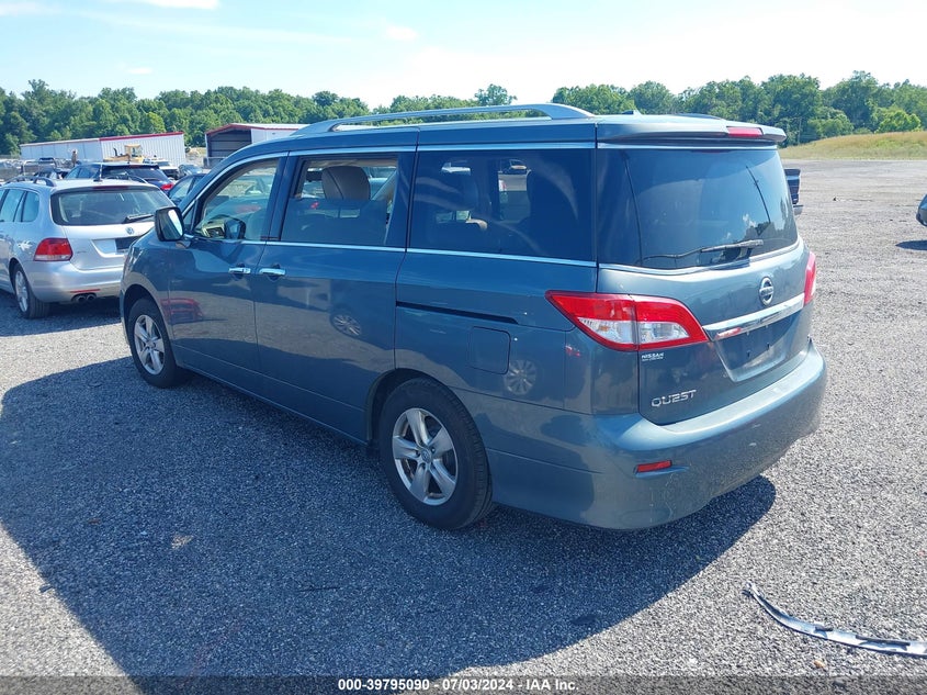 2013 Nissan Quest Sv VIN: JN8AE2KP8D9067589 Lot: 39795090