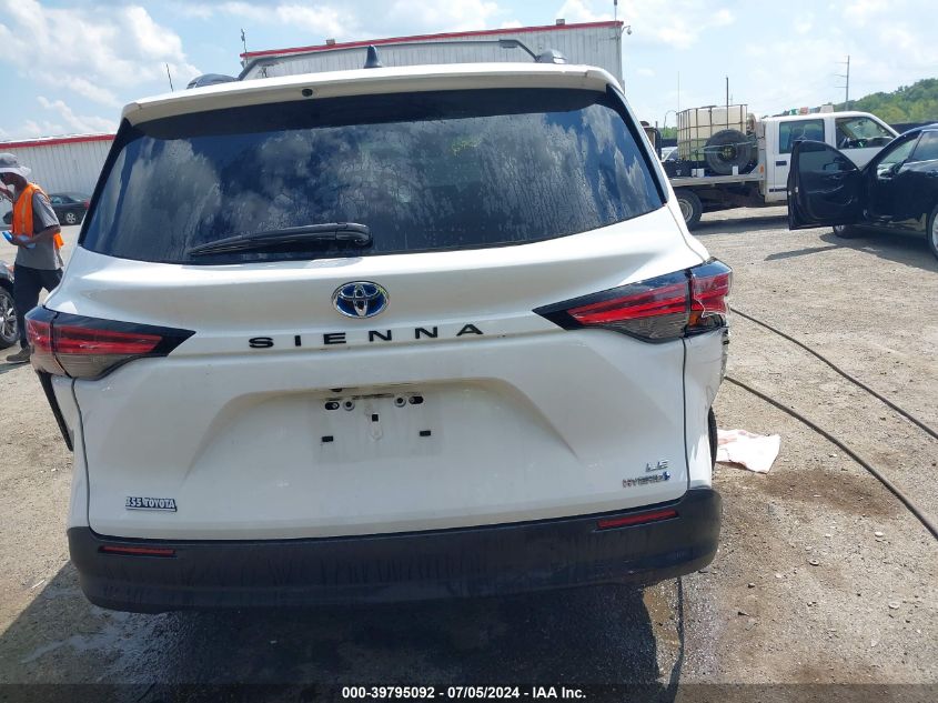 2021 Toyota Sienna Le VIN: 5TDKRKEC5MS057360 Lot: 39795092