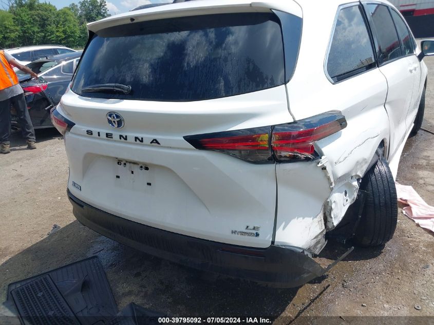 2021 Toyota Sienna Le VIN: 5TDKRKEC5MS057360 Lot: 39795092