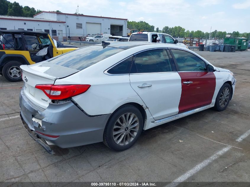 2015 Hyundai Sonata Limited VIN: 5NPE34AF6FH117438 Lot: 39795110