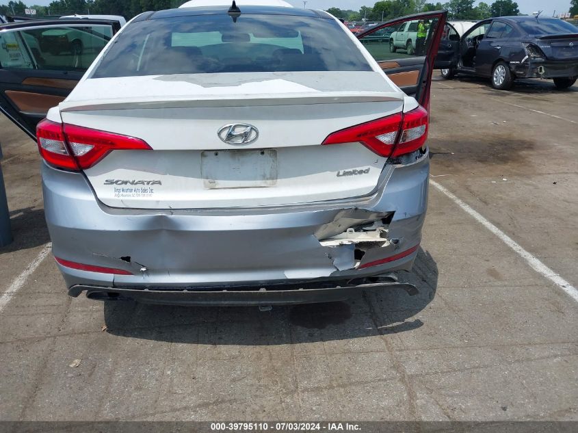 2015 Hyundai Sonata Limited VIN: 5NPE34AF6FH117438 Lot: 39795110