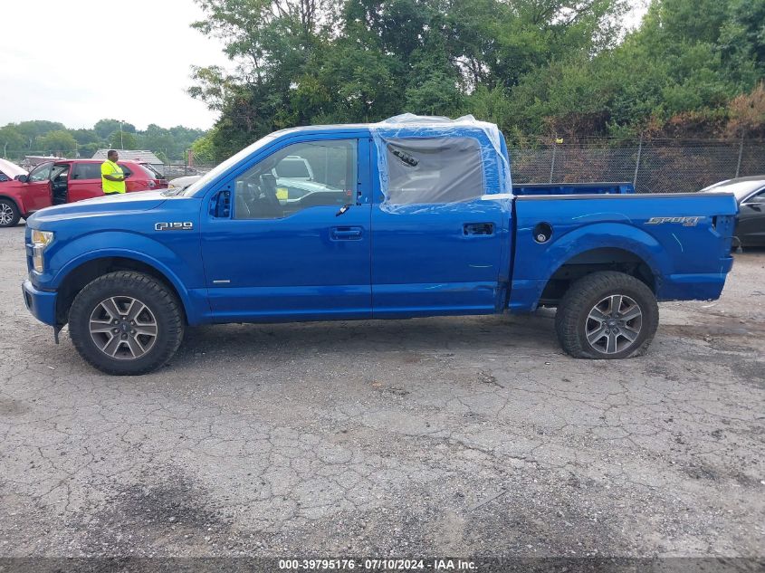 2017 Ford F150 Supercrew VIN: 1FTEW1EP6HFA15529 Lot: 39795176