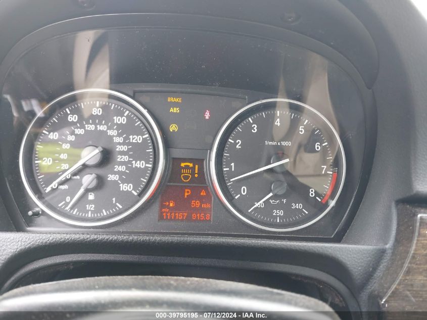 2011 BMW 328I VIN: WBADW3C58BE538540 Lot: 39795195