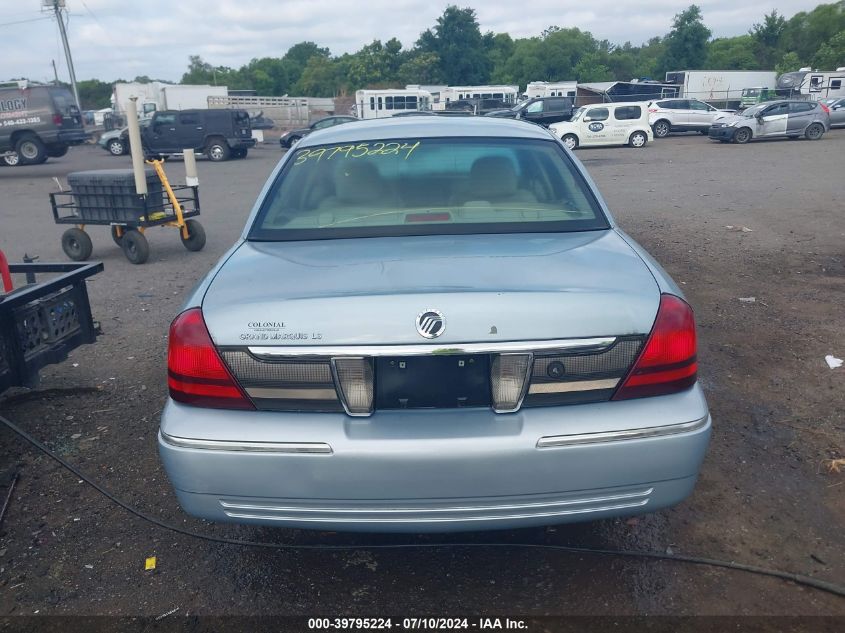 2008 Mercury Grand Marquis Ls VIN: 2MEFM75V98X651554 Lot: 39795224