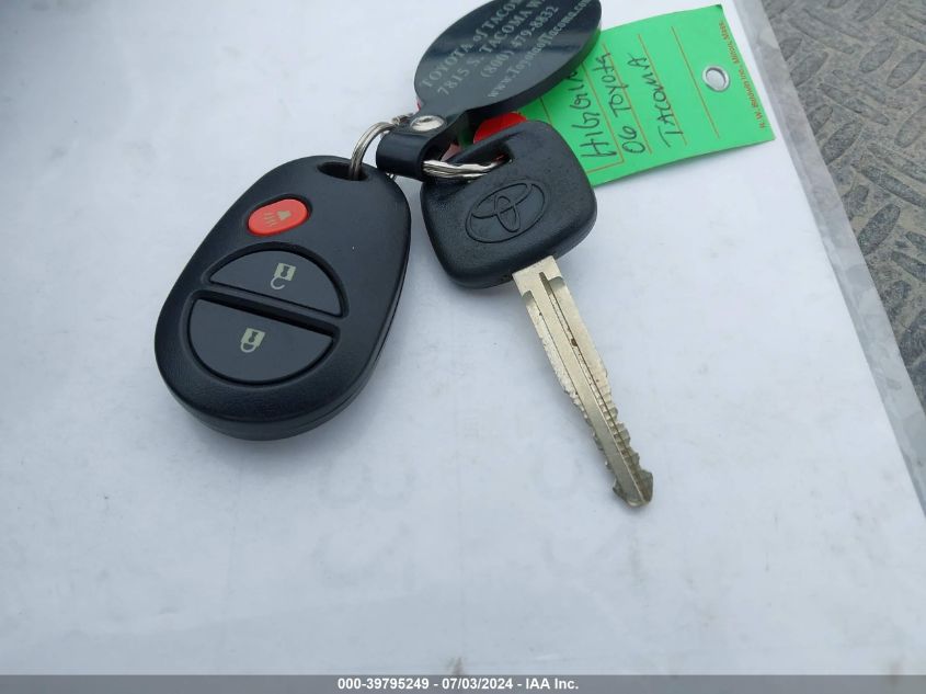 2006 Toyota Tacoma Access Cab VIN: 5TETX22NX6Z291810 Lot: 39795249