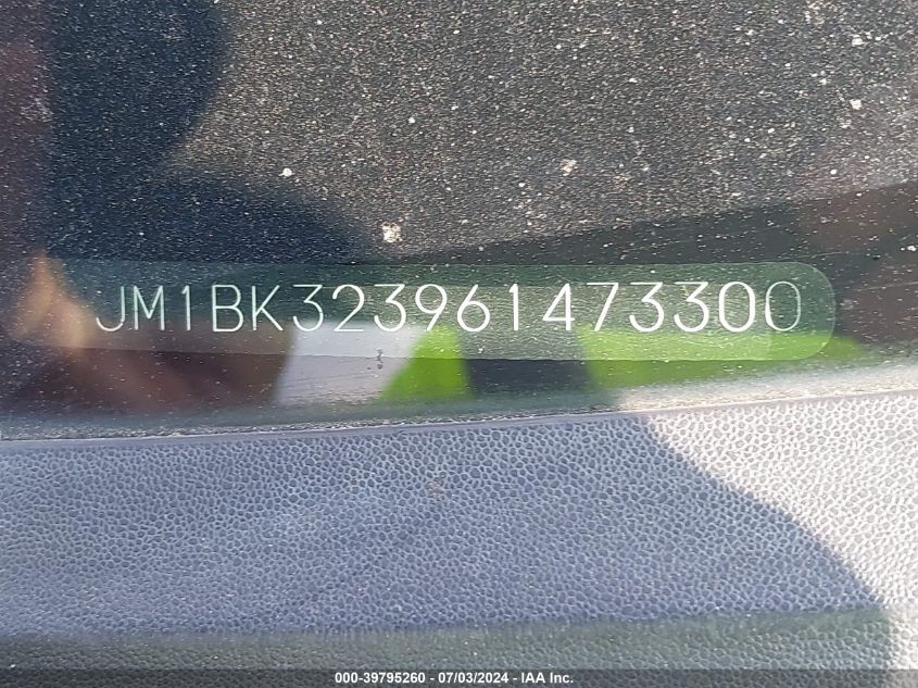 2006 Mazda Mazda3 S VIN: JM1BK323961473300 Lot: 39795260