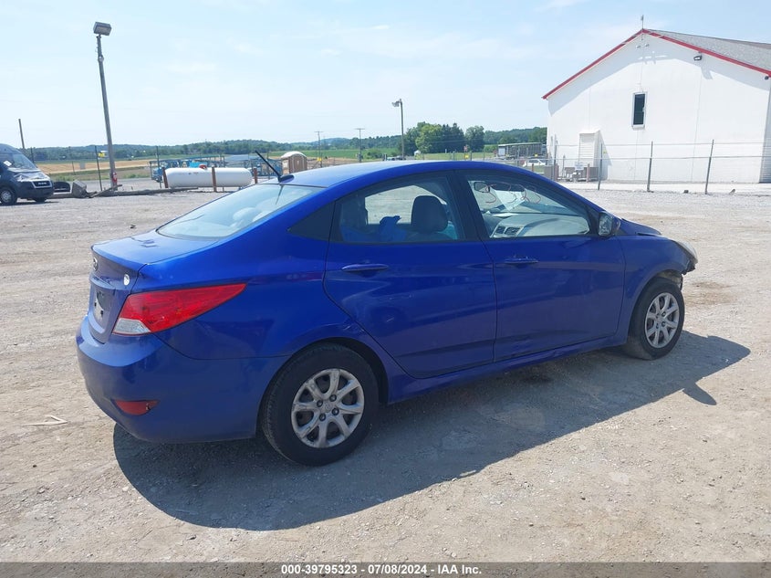 2012 Hyundai Accent Gls/Gs VIN: KMHCT4AEXCU222804 Lot: 39795323