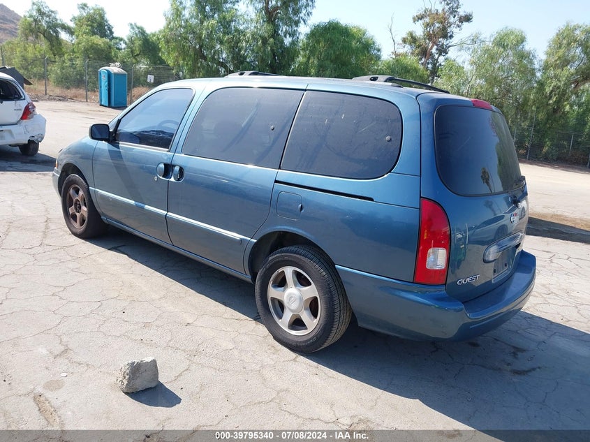 2001 Nissan Quest Gxe VIN: 4N2ZN15TX1D824841 Lot: 39795340
