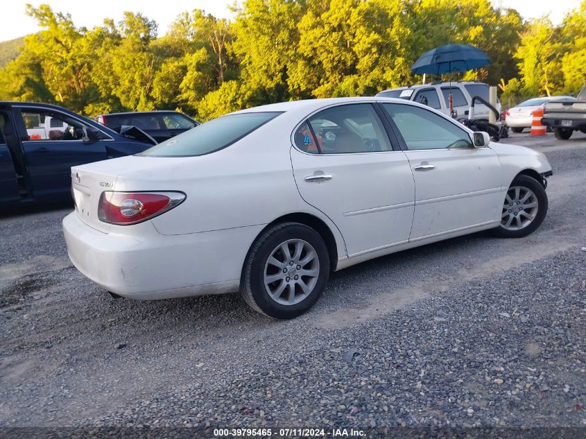 2003 Lexus Es 300 VIN: JTHBF30G530147133 Lot: 39795465