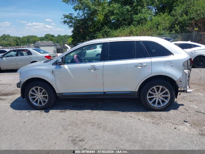 2013 Lincoln Mkx VIN: 2LMDJ8JK0DBL38998 Lot: 39795694