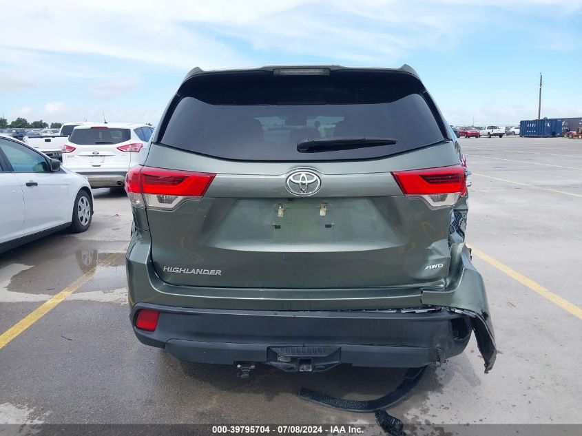 2018 Toyota Highlander Le VIN: 5TDBZRFH4JS874172 Lot: 39795704