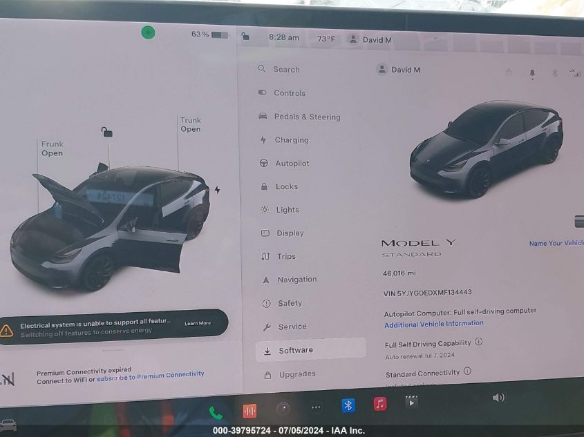 2021 TESLA MODEL Y - 5YJYGDEDXMF134443