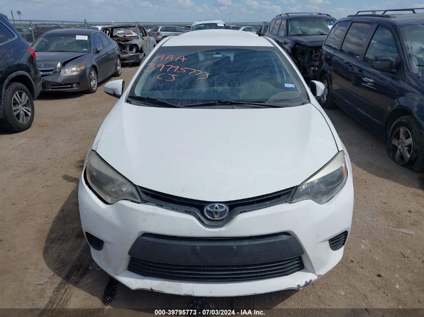 2015 Toyota Corolla L VIN: 2T1BURHE6FC287019 Lot: 39795773