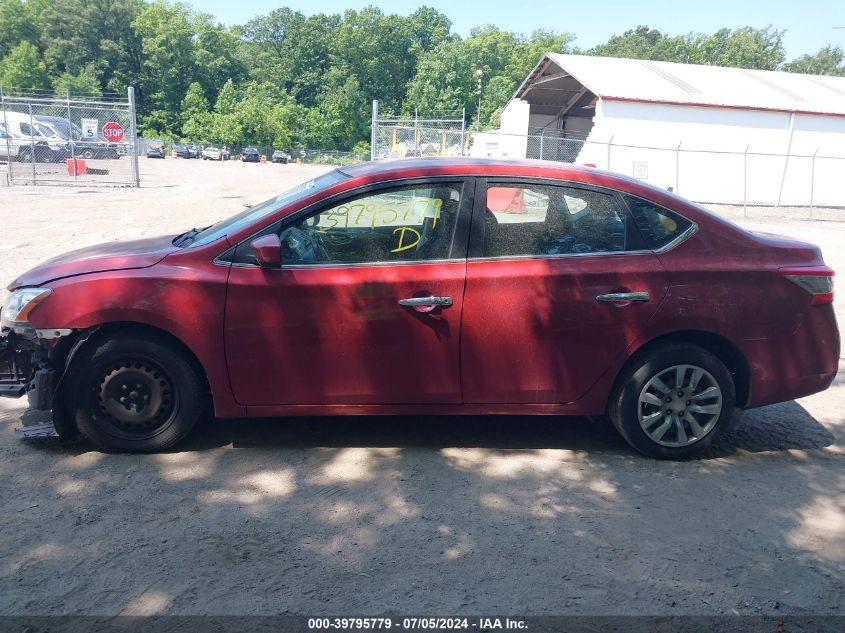 2015 Nissan Sentra Fe+ S/S/Sl/Sr/Sv VIN: 3N1AB7AP8FL665617 Lot: 39795779