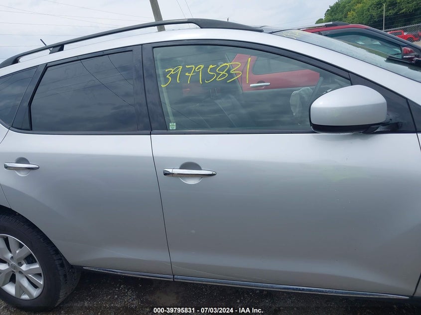 2014 Nissan Murano Sl VIN: JN8AZ1MW2EW522488 Lot: 39795831