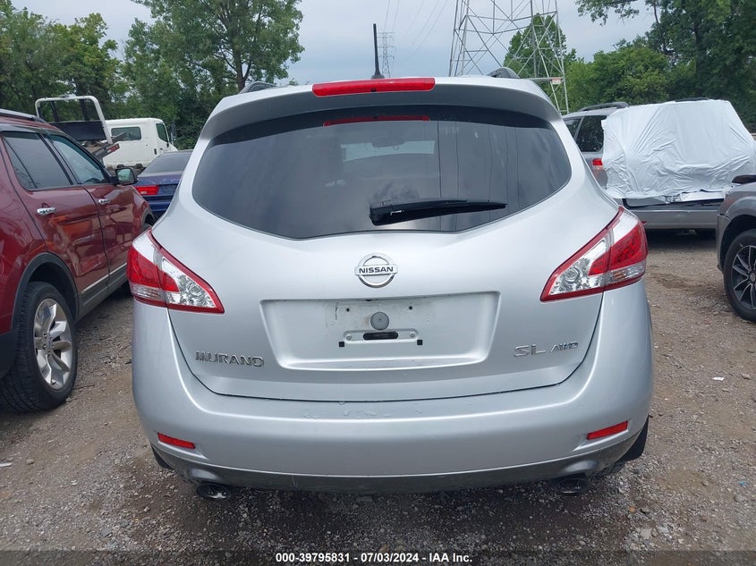 2014 Nissan Murano Sl VIN: JN8AZ1MW2EW522488 Lot: 39795831