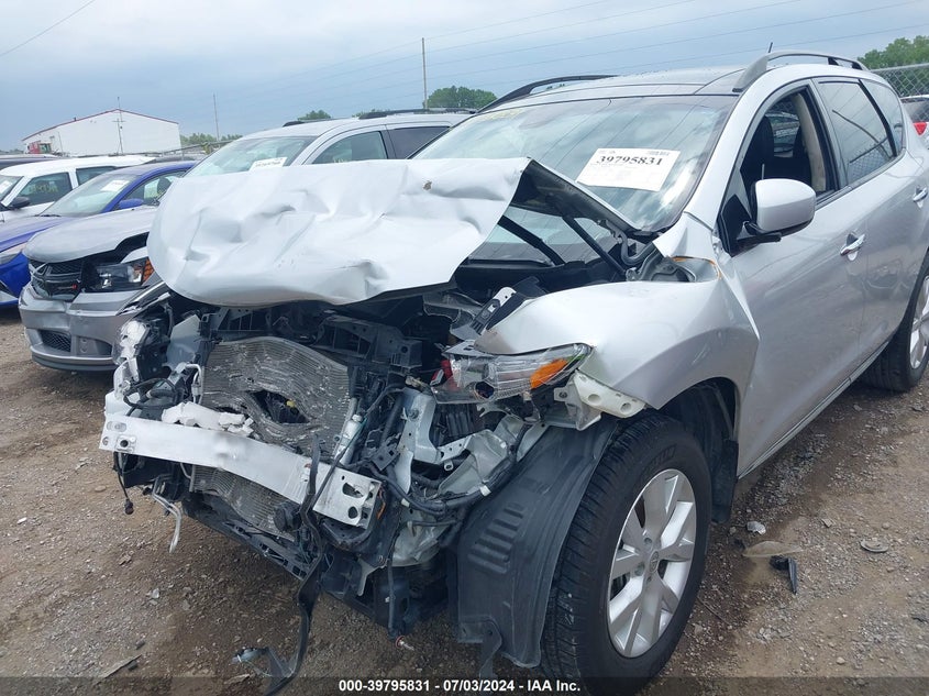 2014 Nissan Murano Sl VIN: JN8AZ1MW2EW522488 Lot: 39795831