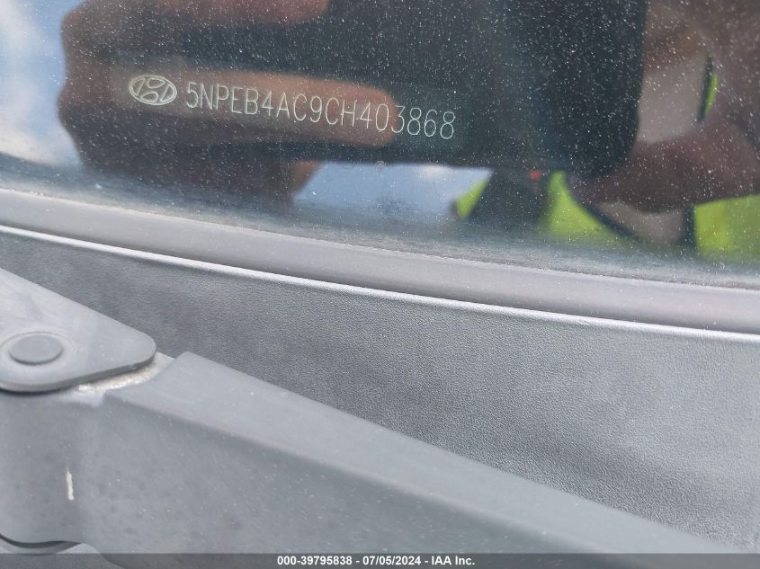 5NPEB4AC9CH403868 2012 Hyundai Sonata Gls