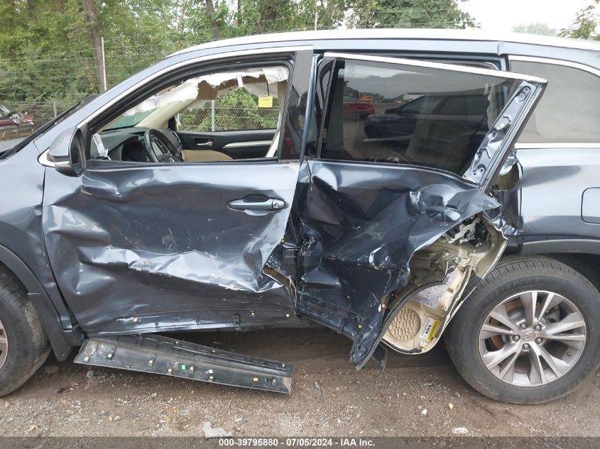 2015 Toyota Highlander Xle V6 VIN: 5TDJKRFH0FS150969 Lot: 39795880