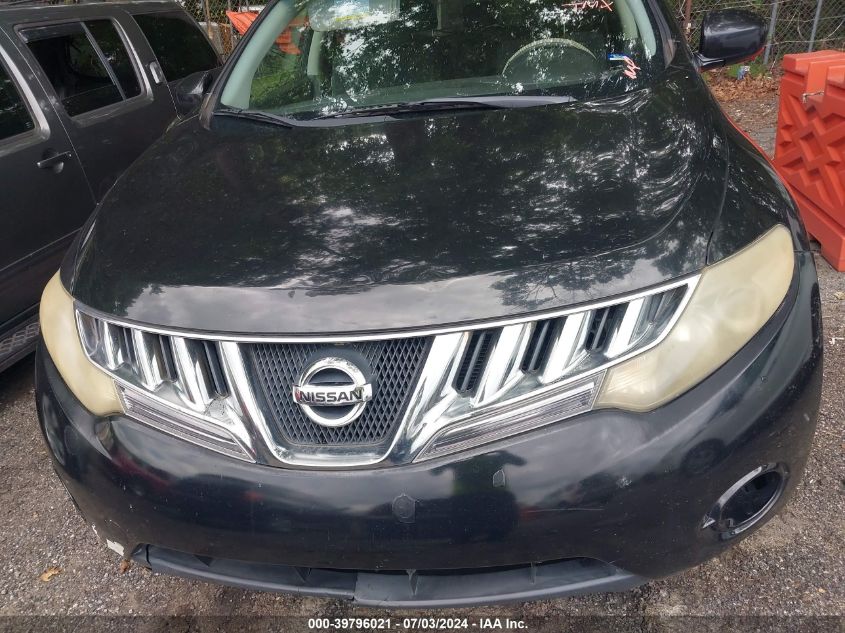 2009 Nissan Murano S VIN: JN8AZ18U49W002596 Lot: 39796021
