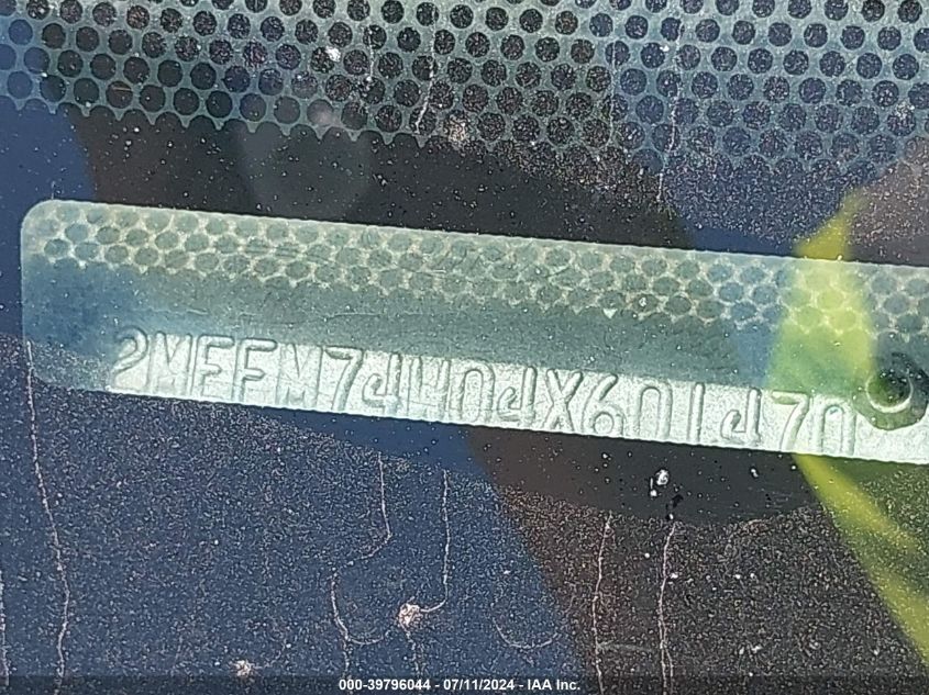 2004 Mercury Grand Marquis Gs VIN: 2MEFM74W04X601470 Lot: 39796044