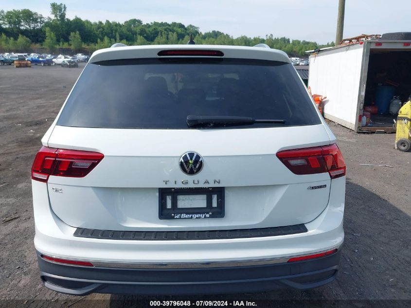 2022 Volkswagen Tiguan 2.0T Se VIN: 3VV2B7AX1NM070412 Lot: 39796048