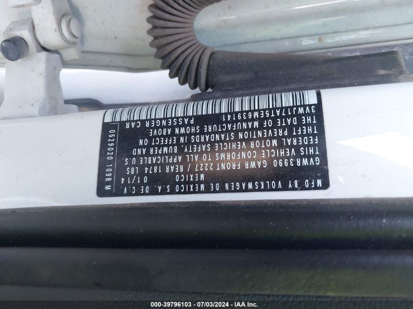 2014 VOLKSWAGEN BEETLE 1.8T - 3VWJ17AT5EM639141