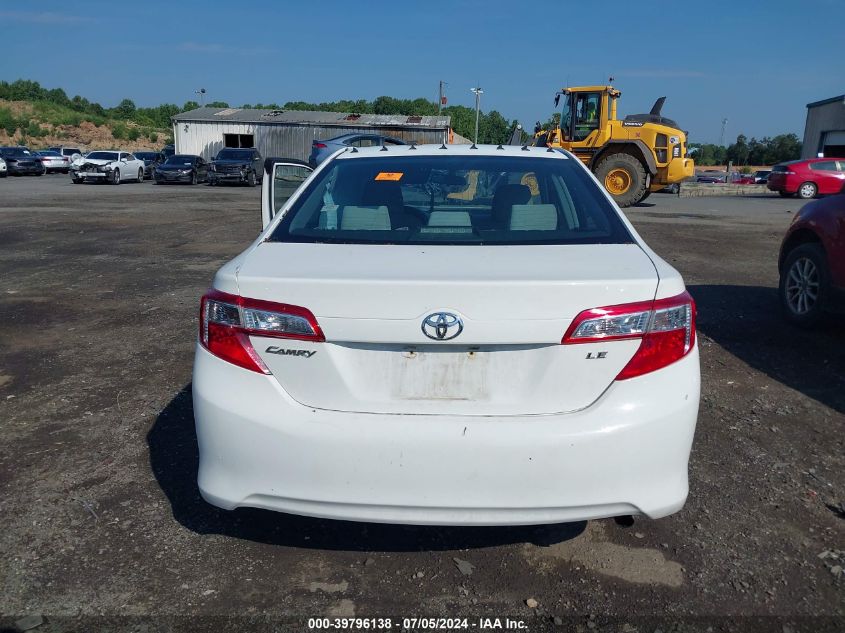 2012 Toyota Camry Le VIN: 4T4BF1FK1CR254224 Lot: 39796138