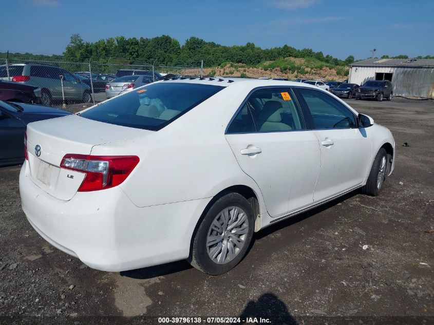 2012 Toyota Camry Le VIN: 4T4BF1FK1CR254224 Lot: 39796138