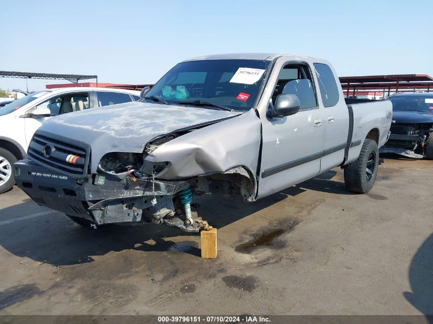 2000 Toyota Tundra Sr5 V8 VIN: 5TBBT4410YS011611 Lot: 39796151