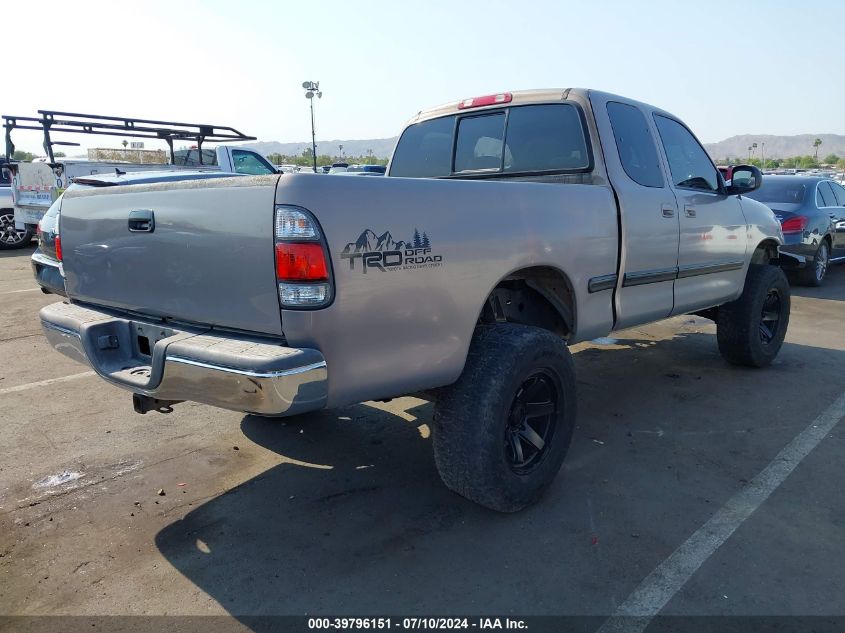 2000 Toyota Tundra Sr5 V8 VIN: 5TBBT4410YS011611 Lot: 39796151