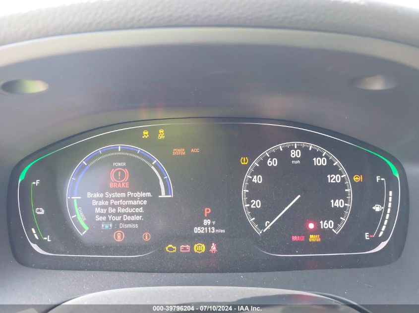 2022 HONDA INSIGHT TOURING - 19XZE4F93NE016813