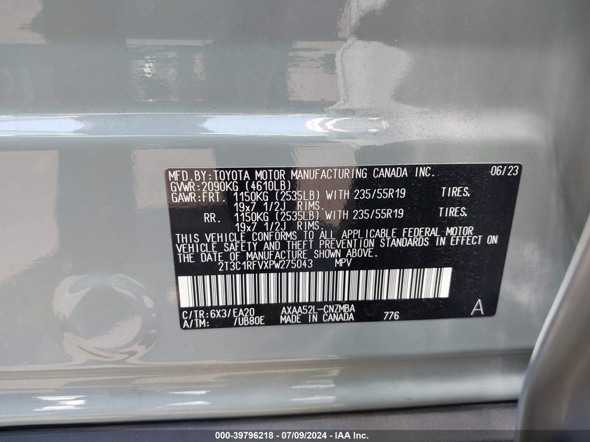 2023 TOYOTA RAV4 XLE PREMIUM - 2T3C1RFVXPW275043