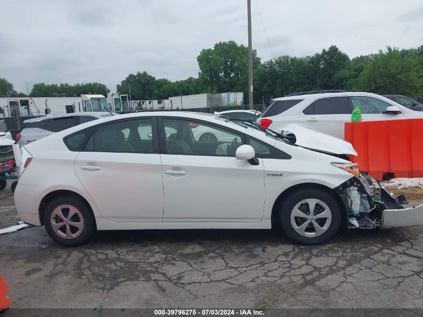 2012 Toyota Prius Three VIN: JTDKN3DU4C5451805 Lot: 39796275