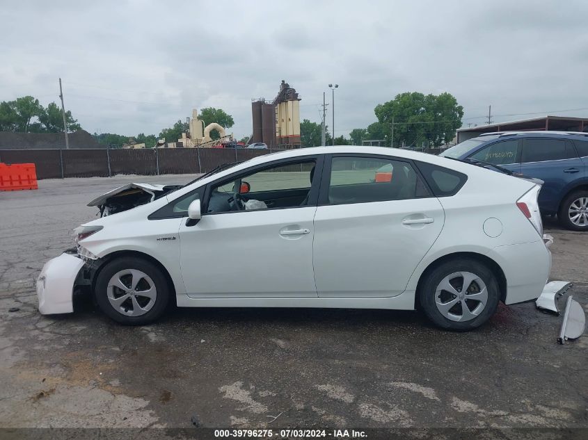 2012 Toyota Prius Three VIN: JTDKN3DU4C5451805 Lot: 39796275