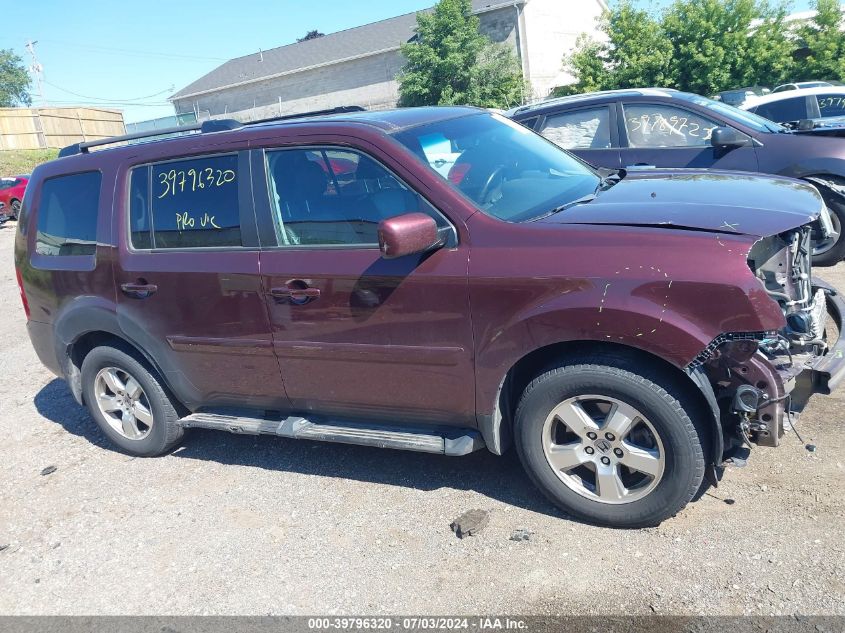 2011 Honda Pilot Exln VIN: 5FNYF4H72BB097457 Lot: 39796320