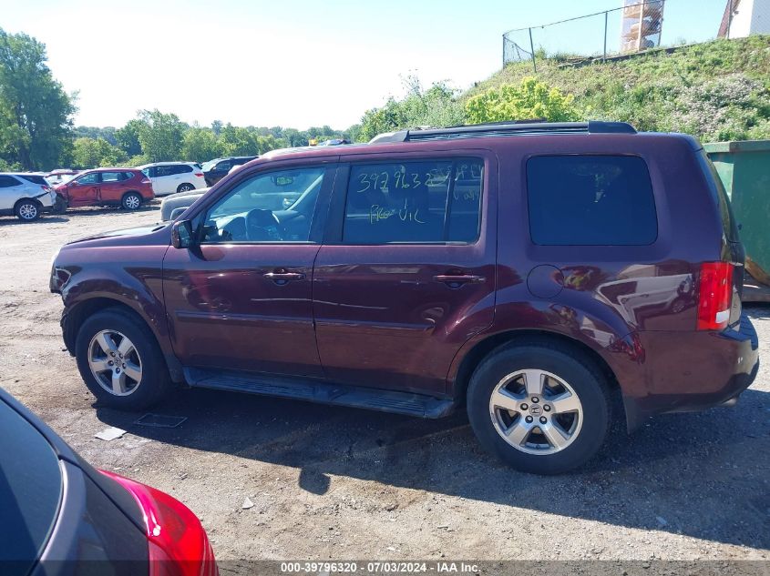 2011 Honda Pilot Exln VIN: 5FNYF4H72BB097457 Lot: 39796320