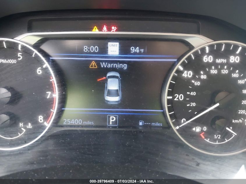 2022 Nissan Altima Sl Fwd VIN: 1N4BL4EV9NN403292 Lot: 39796409