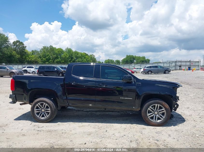 2022 Chevrolet Colorado 2Wd Short Box Wt VIN: 1GCGSBEA9N1308369 Lot: 39796414