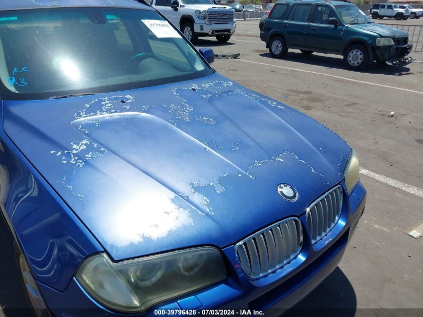 2007 BMW X3 3.0Si VIN: WBXPC93427WJ01804 Lot: 39796428
