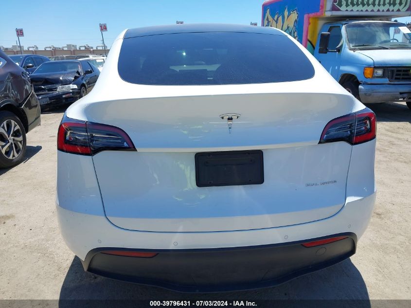 2020 Tesla Model Y Long Range Dual Motor All-Wheel Drive VIN: 5YJYGDEE4LF058564 Lot: 39796431