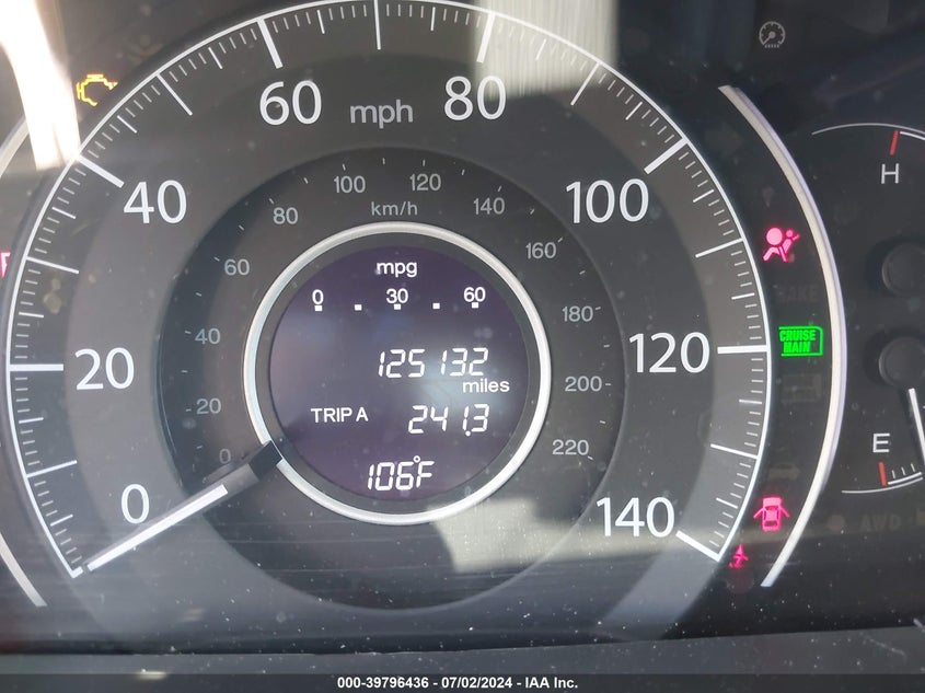 2013 Honda Cr-V Ex-L VIN: 5J6RM4H78DL008978 Lot: 39796436