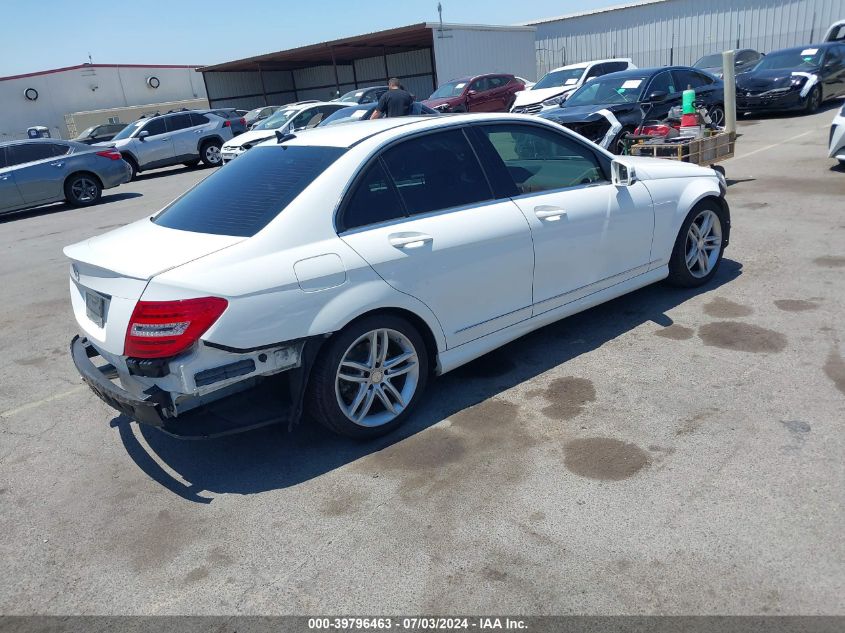 2013 Mercedes-Benz C 250 250 VIN: WDDGF4HB3DR278702 Lot: 39796463