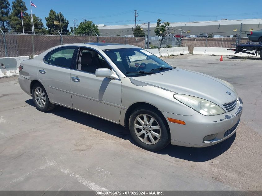 2003 Lexus Es 300 VIN: JTHBF30G230107401 Lot: 39796472