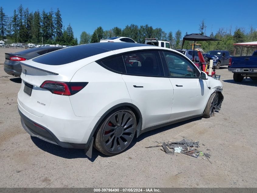 2022 Tesla Model Y Performance Dual Motor All-Wheel Drive VIN: 7SAYGDEF0NF547932 Lot: 39796490